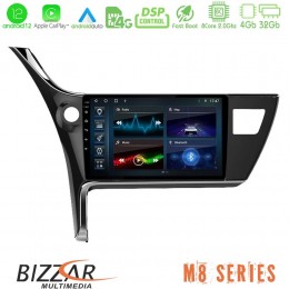 Bizzar m8 Series Toyota Corolla 2017-2018 8core Android12 4+32gb Navigation Multimedia Tablet 10&quot; u-m8-Ty0158