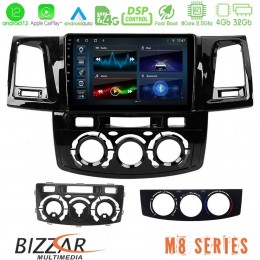 Bizzar m8 Series Toyota Hilux 2007-2011 8core Android12 4+32gb Navigation Multimedia Tablet 9&quot; u-m8-Ty0571