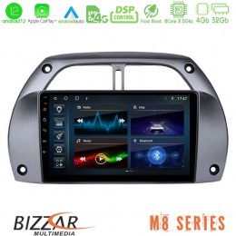Bizzar m8 Series Toyota Rav4 2001 - 2006 8core Android12 4+32gb Navigation Multimedia Tablet 9&quot; u-m8-Ty0953