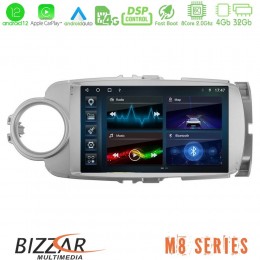 Bizzar m8 Series Toyota Yaris 8core Android12 4+32gb Navigation Multimedia Tablet 9&quot; u-m8-Ty1777