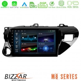 Bizzar m8 Series Toyota Hilux 2017-2021 8core Android12 4+32gb Navigation Multimedia Tablet 10&quot; u-m8-Ty600