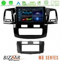 Bizzar m8 Series Toyota Hilux 2007-2011 8core Android12 4+32gb Navigation Multimedia Tablet 9&quot; u-m8-Ty666