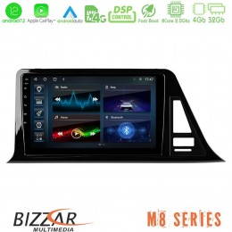 Bizzar m8 Series Toyota ch-r 8core Android12 4+32gb Navigation Multimedia Tablet 9&quot; u-m8-Ty972