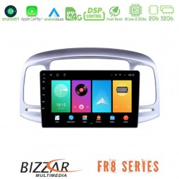 Bizzar Hyundai Accent 2006-2011 8core Android11 2+32gb Navigation Multimedia Tablet 9&quot; u-fr8-Hy0711