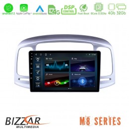 Bizzar m8 Series Hyundai Accent 2006-2011 8core Android12 4+32gb Navigation Multimedia Tablet 9&quot; u-m8-Hy0711