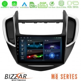 Bizzar m8 Series Chevrolet Trax 2013-2020 8core Android12 4+32gb Navigation Multimedia Tablet 9&quot; u-m8-Cv0053