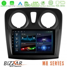 Bizzar m8 Series Dacia Sandero 2014-2020 8core Android12 4+32gb Navigation Multimedia Tablet 9&quot; u-m8-Dc0621