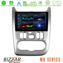 Bizzar m8 Series Dacia Duster/sandero/logan 8core Android12 4+32gb Navigation Multimedia Tablet 9&quot; u-m8-Dc0766