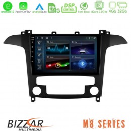 Bizzar m8 Series Ford s-max 2006-2012 8core Android12 4+32gb Navigation Multimedia Tablet 9&quot; u-m8-Fd409