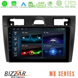 Bizzar m8 Series Ford Fiesta 2006-2008 8core Android12 4+32gb Navigation Multimedia Tablet 9&quot; u-m8-Fd990