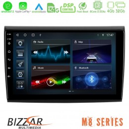 Bizzar m8 Series Fiat Bravo 8core Android12 4+32gb Navigation Multimedia Tablet 9&quot; u-m8-Ft724