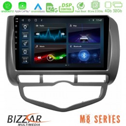 Bizzar m8 Series Honda Jazz 2002-2008 (Auto A/c) 8core Android12 4+32gb Navigation Multimedia Tablet 9&quot; u-m8-Hd101n