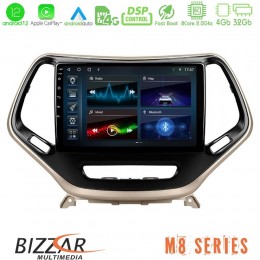 Bizzar m8 Series Jeep Cherokee 2014-2019 8core Android12 4+32gb Navigation Multimedia Tablet 9&quot; u-m8-Jp0077