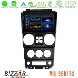 Bizzar m8 Series Jeep Wrangler 2008-2010 8core Android12 4+32gb Navigation Multimedia Tablet 9&quot; u-m8-Jp023n