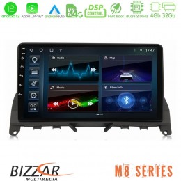 Bizzar m8 Series Mercedes c Class W204 8core Android12 4+32gb Navigation Multimedia 9&quot; u-m8-Mb0842