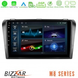 Bizzar m8 Series Mazda 3 2004-2009 8core Android12 4+32gb Navigation Multimedia Tablet 9&quot; u-m8-Mz0245
