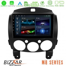 Bizzar m8 Series Mazda 2 2008-2014 8core Android12 4+32gb Navigation Multimedia Tablet 9&quot; u-m8-Mz0667