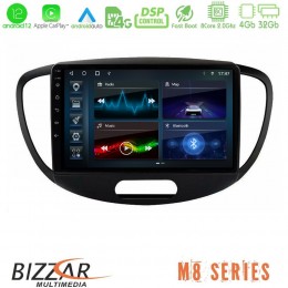 Bizzar m8 Series Hyundai i10 2008-2014 8core Android12 4+32gb Navigation Multimedia Tablet 9&quot; u-m8-Hy0551
