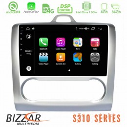 Bizzar S310 Ford Focus Manual ac car pad 9&quot; Android 10 Multimedia Station u-bz-G5003