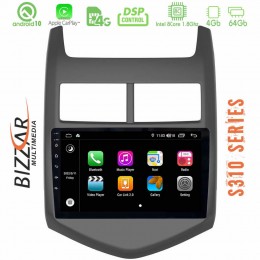 Bizzar S310 Chevrolet Aveo 2011-2017 car pad 9&quot; Android 10 Multimedia Station u-bz-G5107