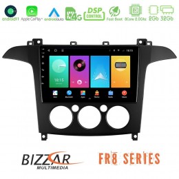 Bizzar Ford s-max 2006-2008 (Manual A/c) 8core Android11 2+32gb Navigation Multimedia Tablet 9&quot; u-fr8-Fd408