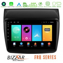 Bizzar Mitsubishi L200 8core Android11 2+32gb Navigation Multimedia Tablet 9&quot; u-fr8-Mt0314