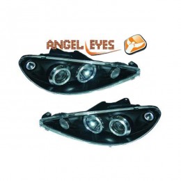 AL-4225680/DD . Φανάρια diederichs Angel Eyes Peugeot 206/206CC 10.98+ (Μαύρο)