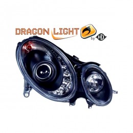 AL-1615385/DD . MERCEDES E-KLAS W211 02-06 DRAGONLIGHT+LED BLACK