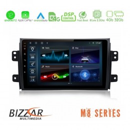 Bizzar m8 Series Suzuki sx4 2006-2014 Fiat Sedici 2006-2014 8core Android12 4+32gb Navigation Multimedia Tablet 9&quot; u-m8-Sz0649