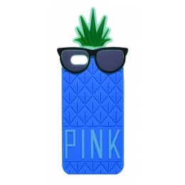 Θήκη Σιλικόνης Ancus Pineapple για Apple iPhone 6/6S Μπλέ