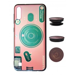Θήκη Ancus TPU Fashion με Pop Βάση για Samsung SM-A105F Galaxy A10 Ροζ