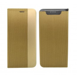 Θήκη Book Ancus Magnetic Canvas για Samsung SM-A805F Galaxy A80 TPU Χρυσαφί