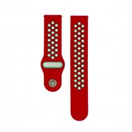 Ανταλλακτικό Λουράκι Ancus Wear Σιλικόνης με Υποδοχή Κουμπώματος 22mm Κόκκινο