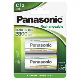 Μπαταρία Επαναφορτιζόμενη Panasonic size C HHR-2SRE/2B 2800 mAh1.2V Τεμ. 2