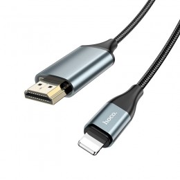 Καλώδιο Σύνδεσης Hoco UA15 Lightning σε HDMI 1080P HD 3.3V  Μαύρο 2m