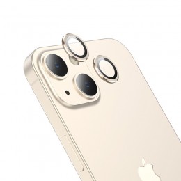 Προστασία Κάμερας Hoco 3D Metal για Apple iPhone 13 Mini/ iPhone 13  Χρυσό