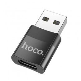 Αντάπτορας Hoco UA17 USB 3.0 σε USB-C με Λειτουργία OTG και Δυνατότητα Φόρτισης 2A/3A  60W Μαύρο