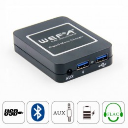 Wefatech  Interface Aux/Usb/Usb Charger/Bluetooth για εργοστασιακές πηγές Ford 40pin   WF.606.FORD2