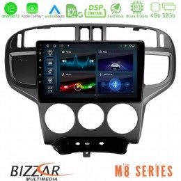 Bizzar m8 Series Hyundai Matrix 2001-2010 8core Android12 4+32gb Navigation Multimedia Tablet 9&quot; u-m8-Hy1024