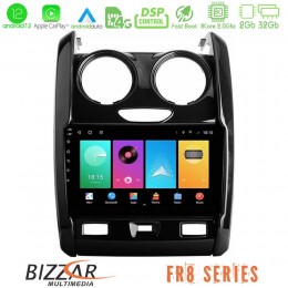 Bizzar fr8 Series Dacia Duster 2014-2018 8core Android12 2+32gb Navigation Multimedia Tablet 9&quot; u-fr8-Dc0430