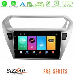 Bizzar fr8 Series Citroën c-Elysée / Peugeot 301 8core Android12 2+32gb Navigation Multimedia Tablet 9 u-fr8-Ct0070