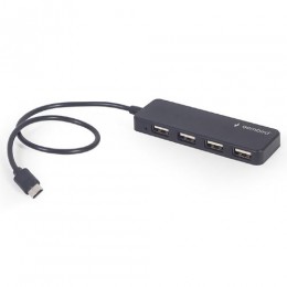 GEMBIRD 4-PORT USB HUB TYPE-C BLACK