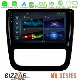 Bizzar m8 Series vw Scirocco 2008-2014 8core Android12 4+32gb Navigation Multimedia Tablet 9 (Μαύρο Γυαλιστερό) u-m8-Vw0057bl