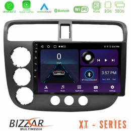 Bizzar xt Series Honda Civic 2001-2005 4core Android12 2+32gb Navigation Multimedia Tablet 9 u-xt-Hd174n