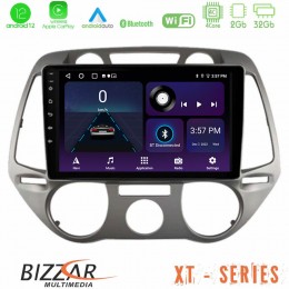 Bizzar xt Series Hyundai i20 2009-2012 Manual a/c 4core Android12 2+32gb Navigation Multimedia Tablet 9 u-xt-Hy0709m