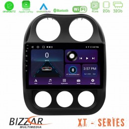 Bizzar xt Series Jeep Compass 2012-2016 4core Android12 2+32gb Navigation Multimedia Tablet 9 u-xt-Jp0076