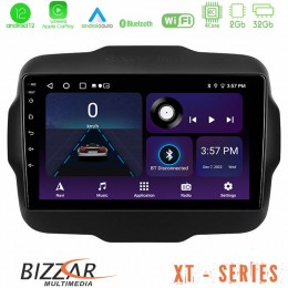 Bizzar xt Series Jeep Renegade 2015-2019 4core Android12 2+32gb Navigation Multimedia Tablet 9 u-xt-Jp134