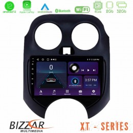 Bizzar xt Series Nissan Micra 2011-2014 4core Android12 2+32gb Navigation Multimedia Tablet 9 u-xt-Ns0757