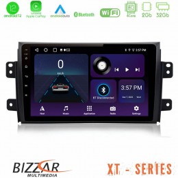 Bizzar xt Series Suzuki sx4 2006-2014 Fiat Sedici 2006-2014 4core Android12 2+32gb Navigation Multimedia Tablet 9 u-xt-Sz0649
