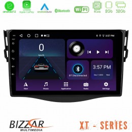 Bizzar xt Series Toyota Rav4 4core Android12 2+32gb Navigation Multimedia 9 u-xt-Ty0530